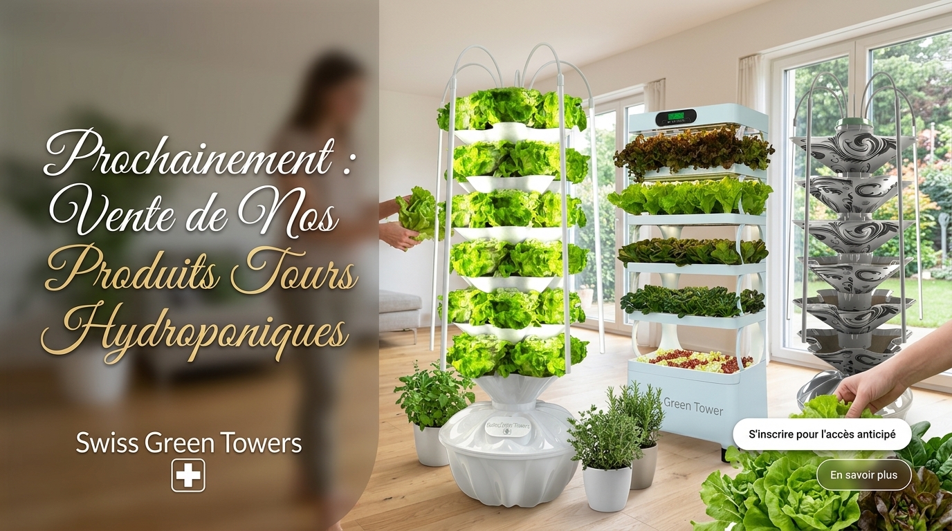 Vente de nos produits tours hydroponiques Swiss Green Towers - Gamme complète